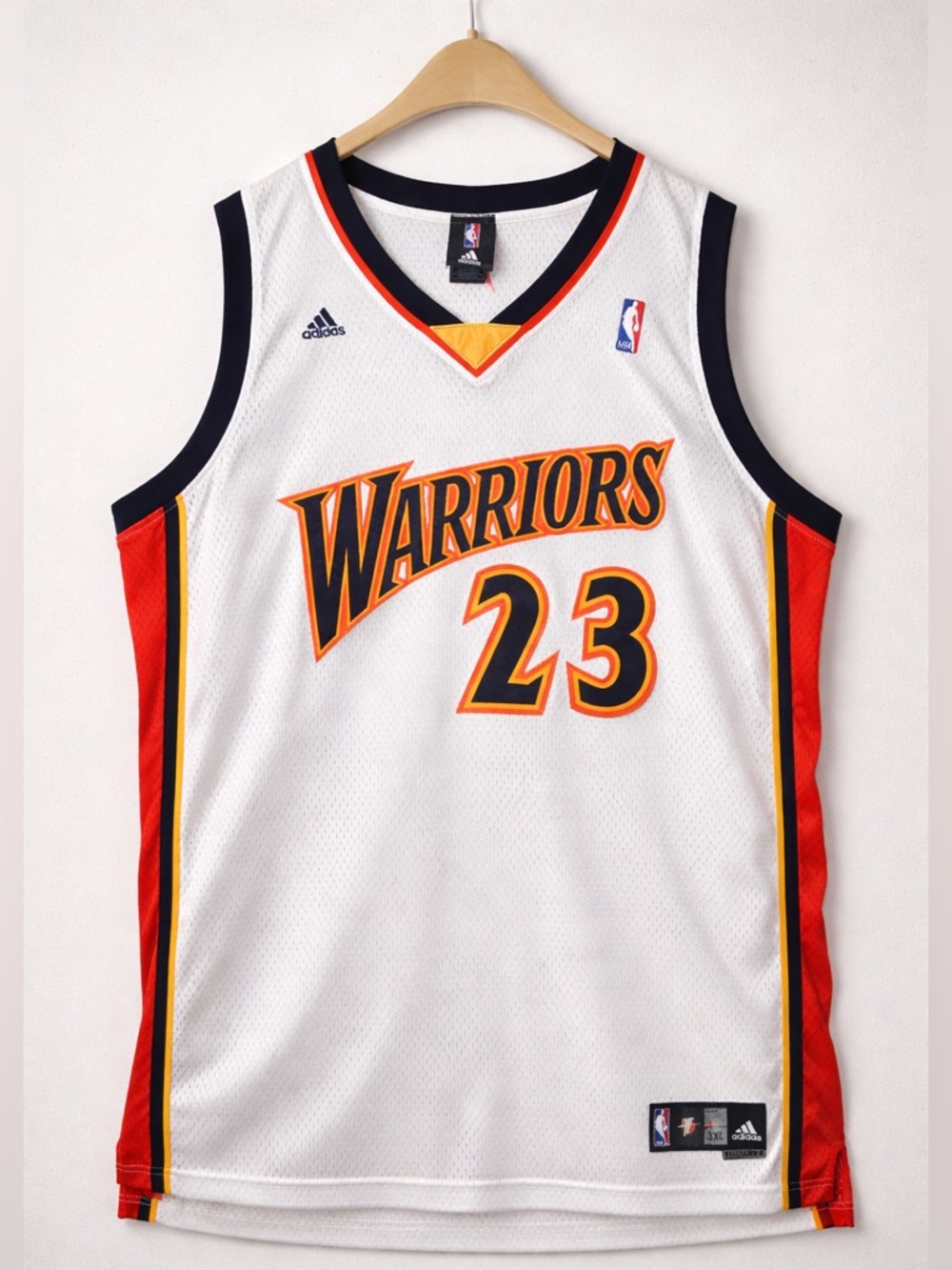 Jason Richardson Warriors Adidas Swingman Jersey 23 White Stitched 3XL Big Tall
